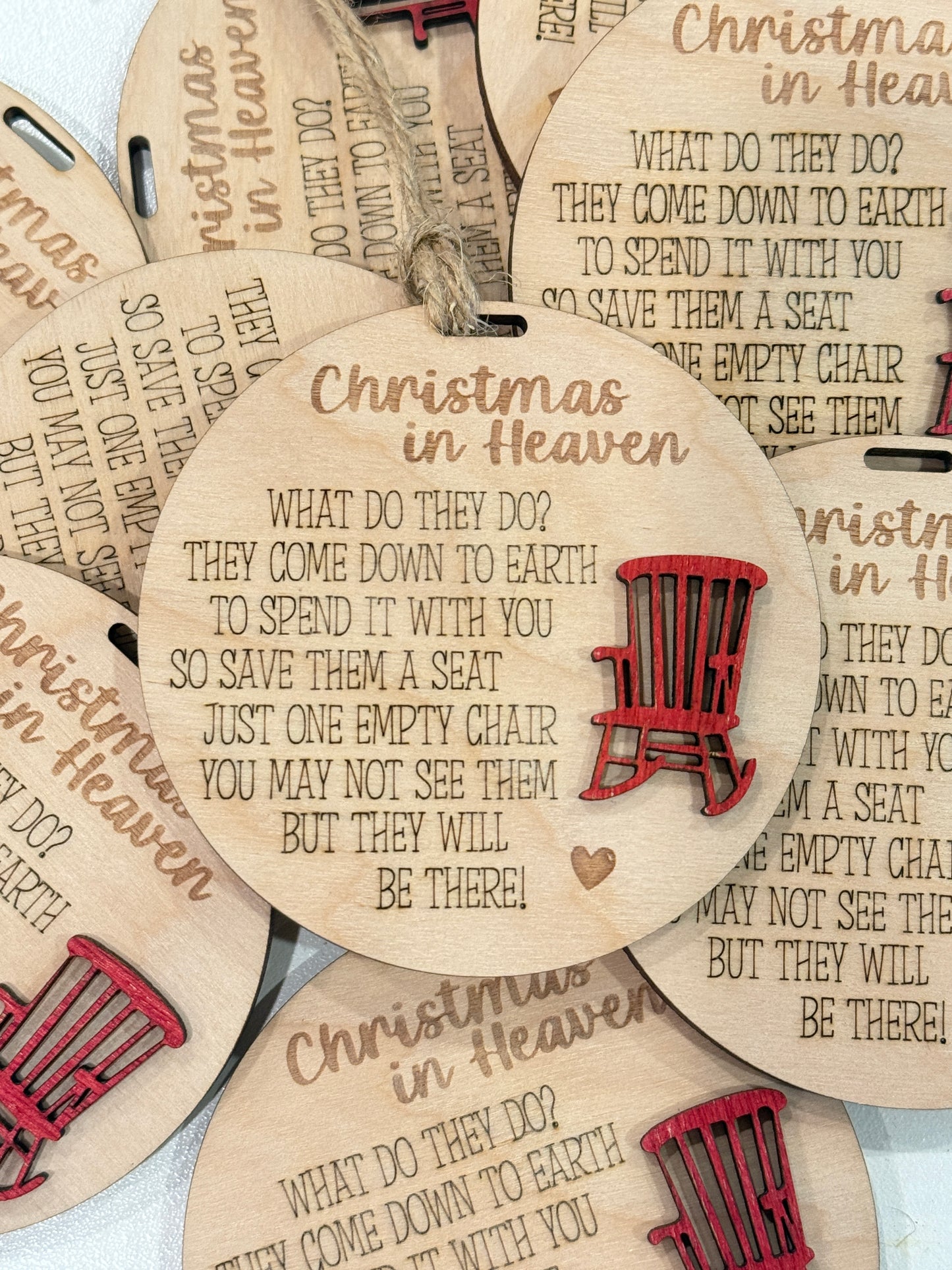 Christmas in Heaven Chair Ornament