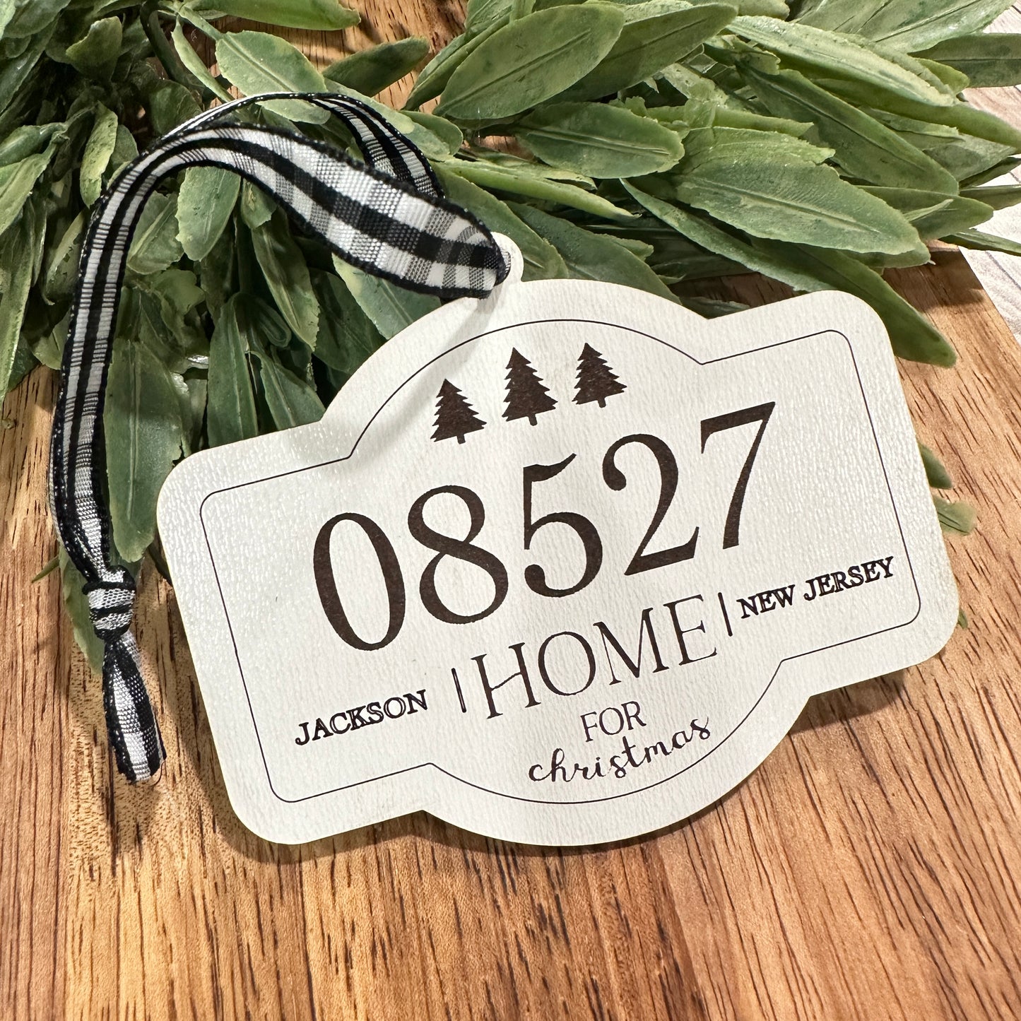 Custom Zip Code Ornament