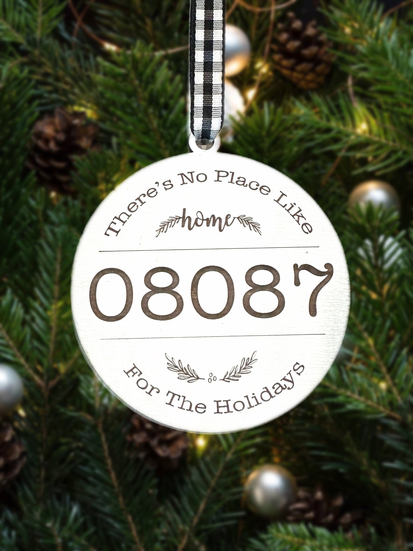 Custom Zip Code Ornament