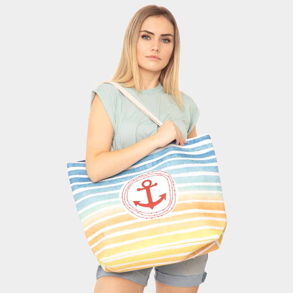 Sunset Anchor Tote & Wristlet