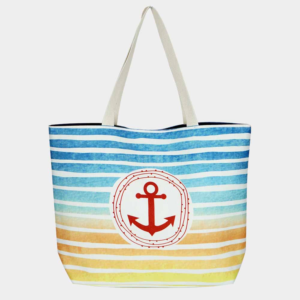 Sunset Anchor Tote & Wristlet