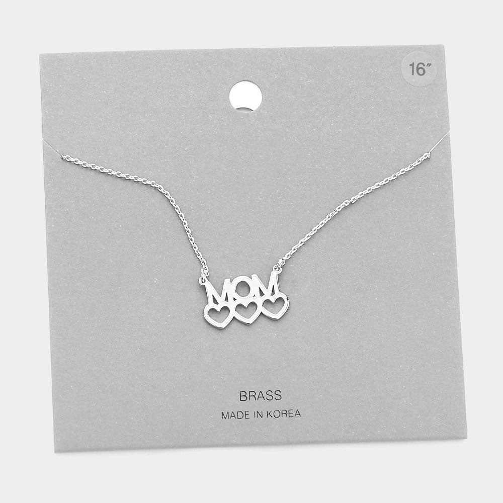 Mom Heart Necklace