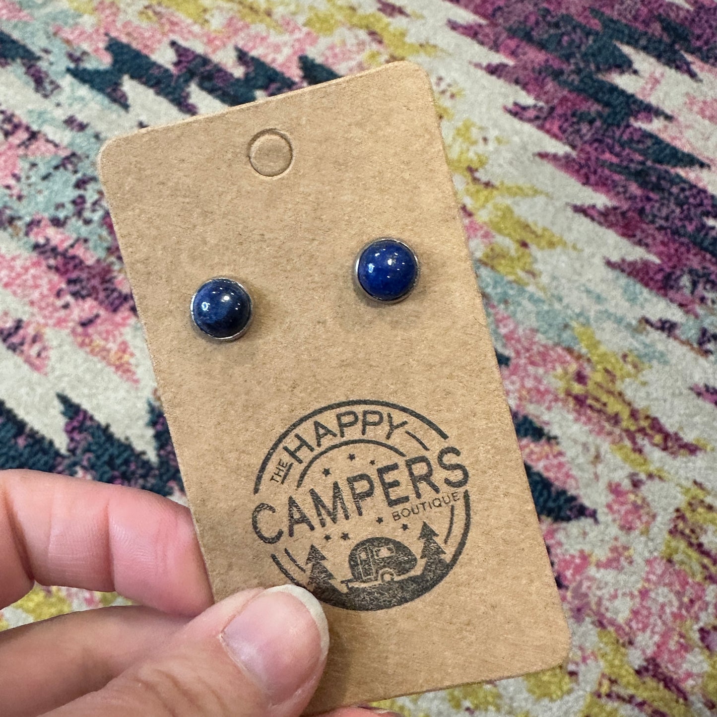 Gemstone Stud Earrings