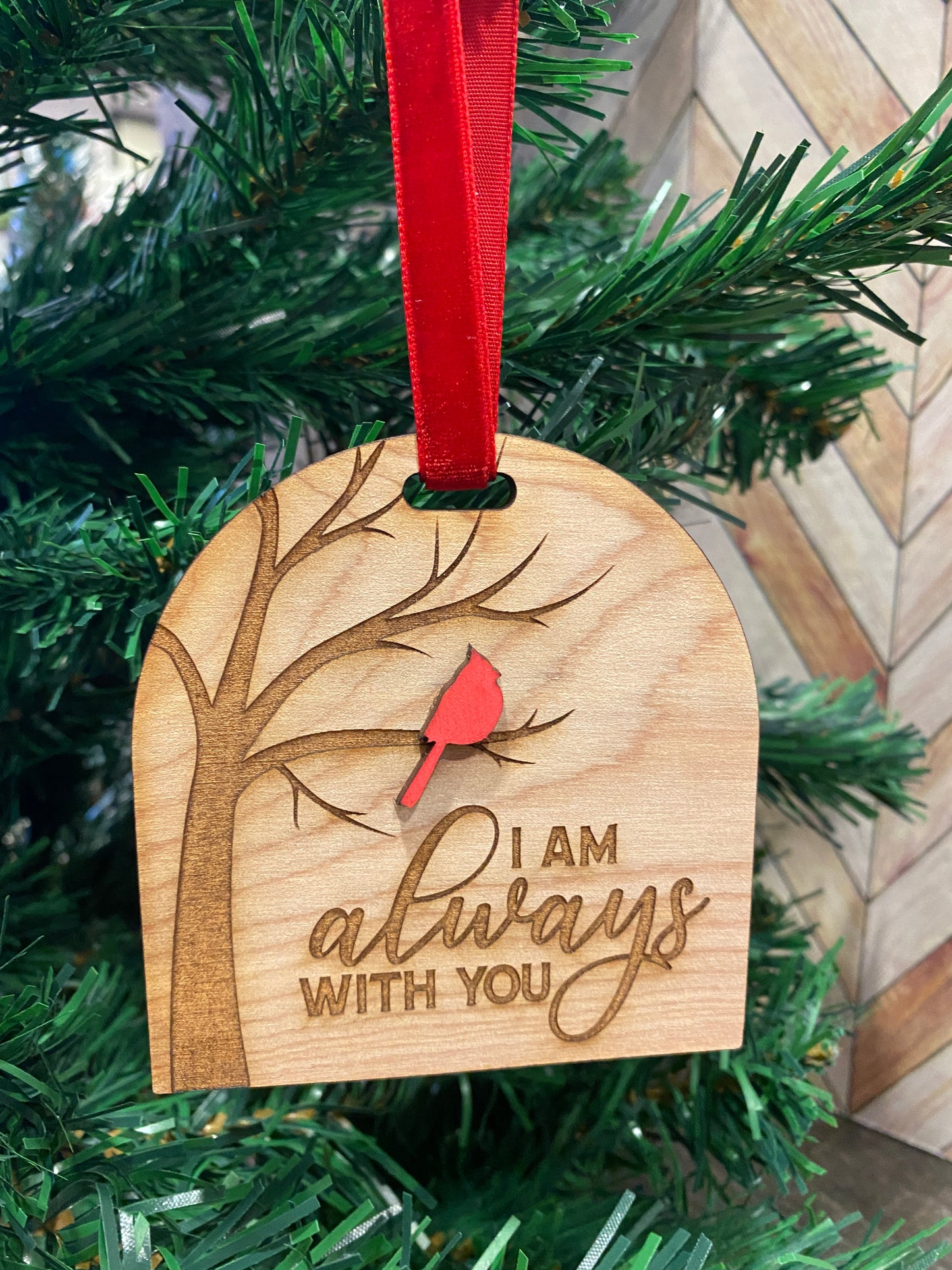 Cardinal I am always with you Ornament