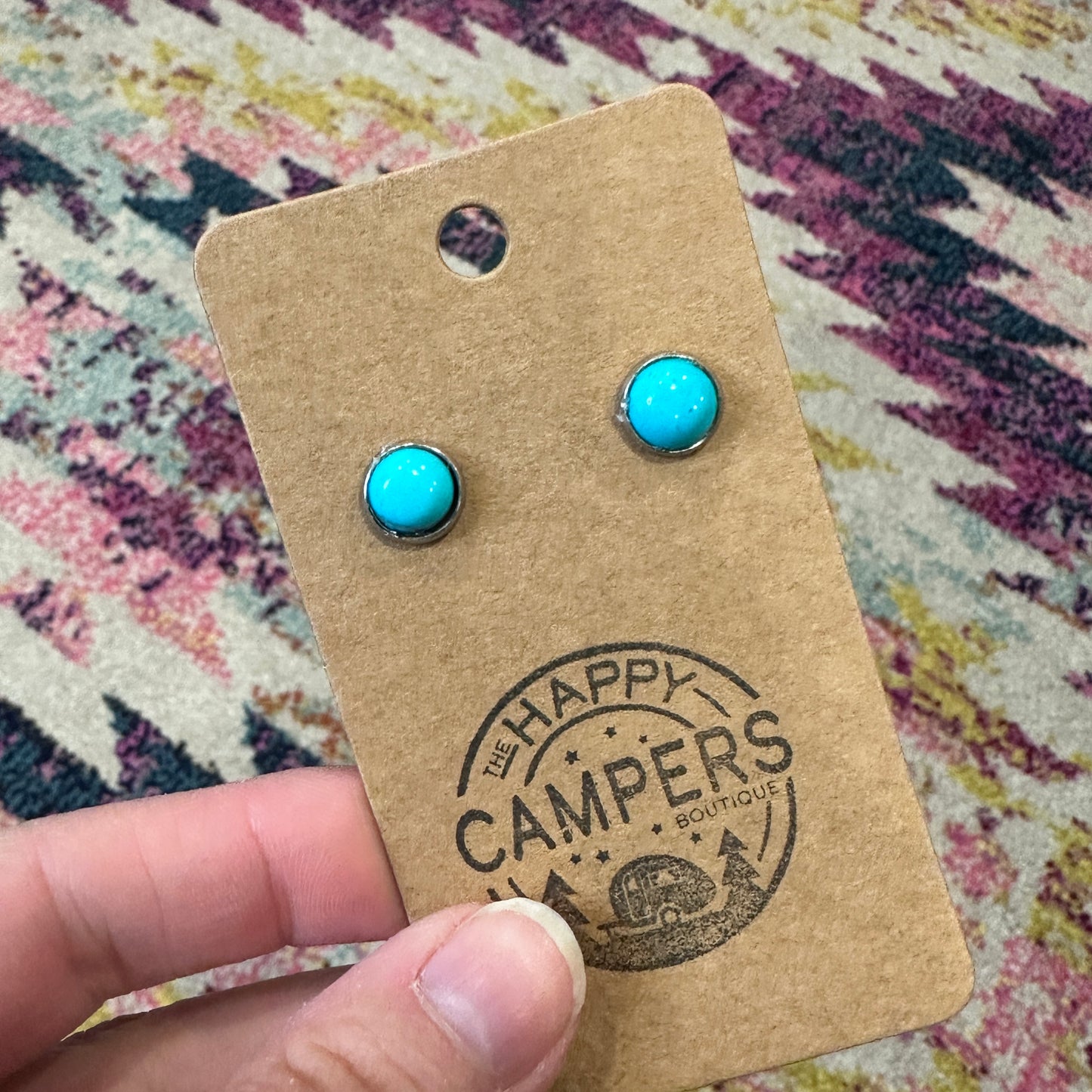 Gemstone Stud Earrings