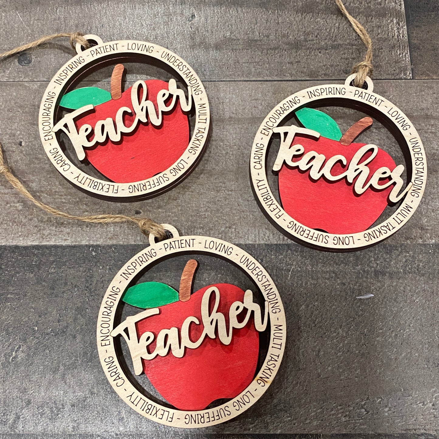 Teachers Apple Ornament