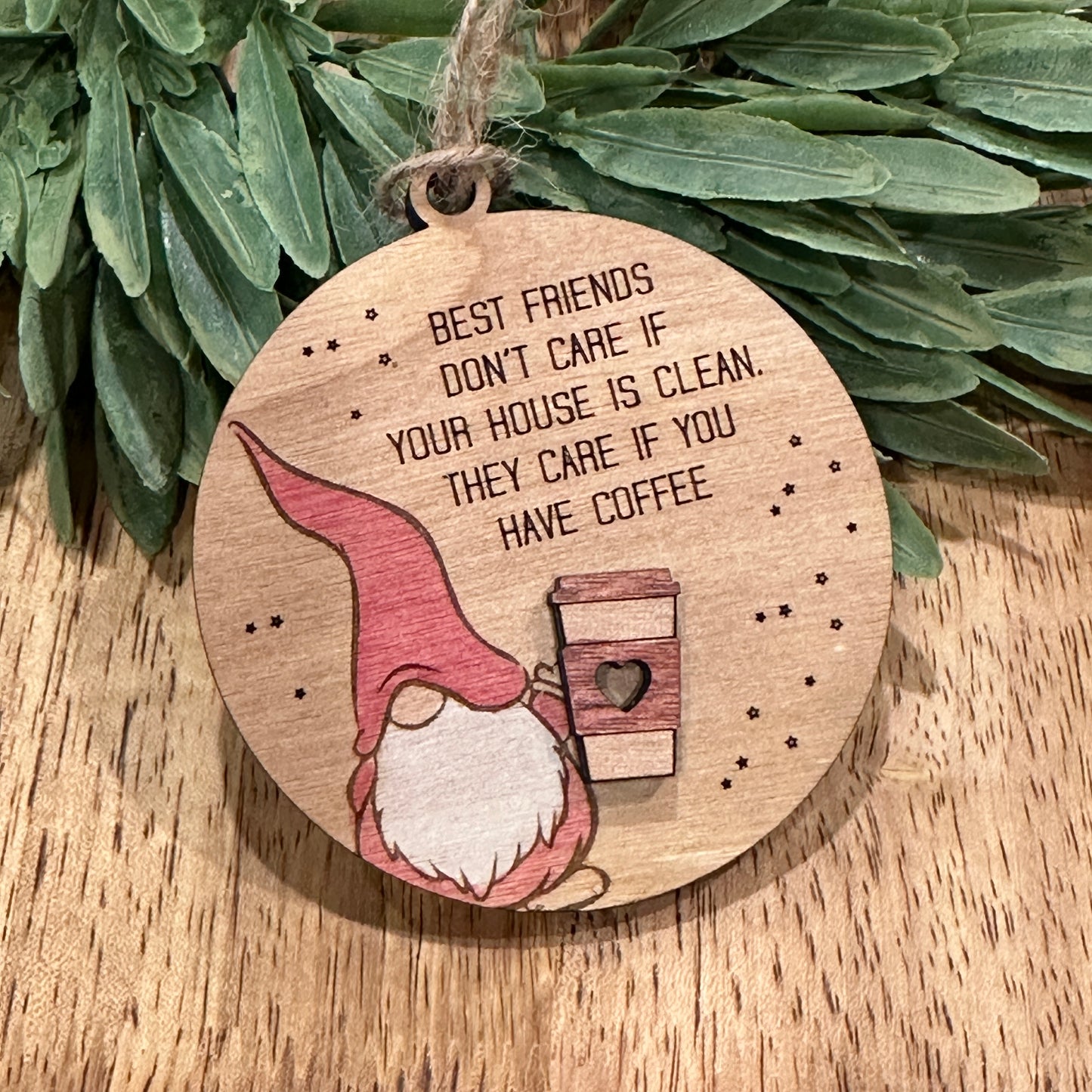 Gnome Best Friend Ornament