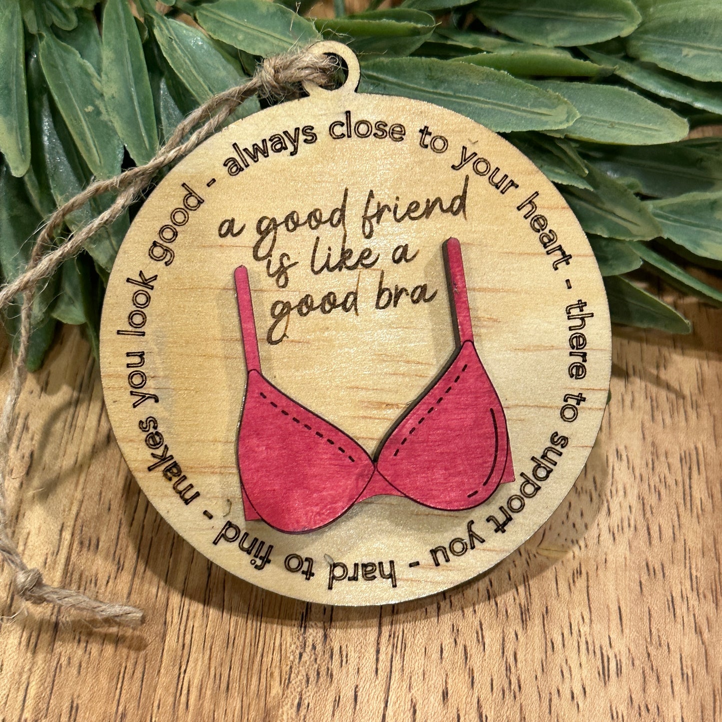 Best Friends Bra Ornament