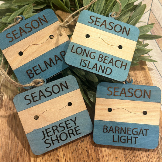 Custom Beach Tag Ornament