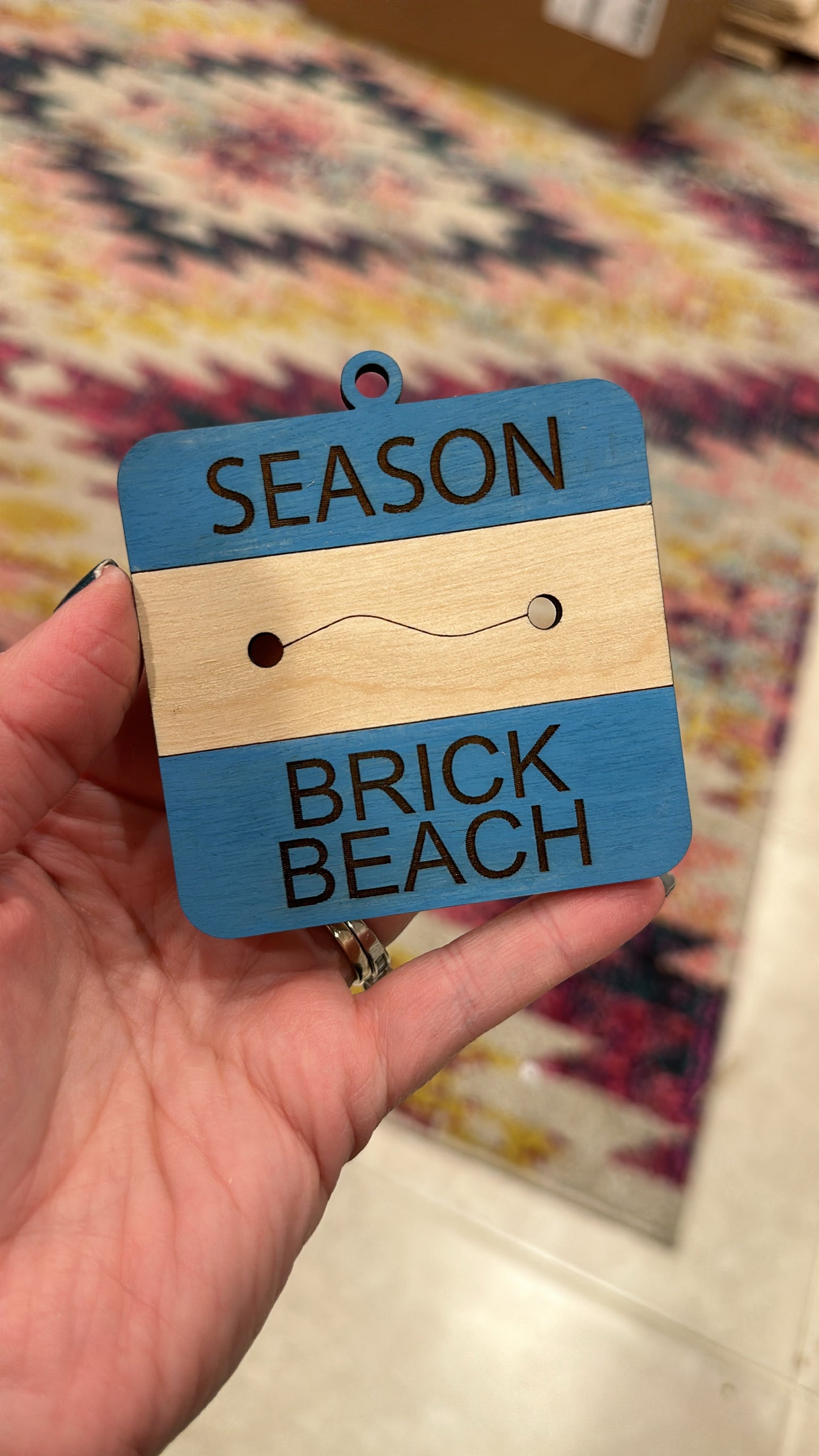 Custom Beach Tag Ornament