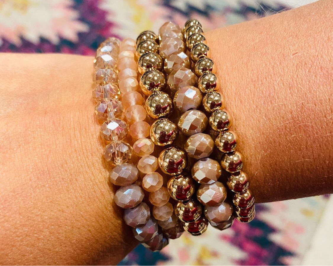 5pc Layered Stretch Bracelet Stack