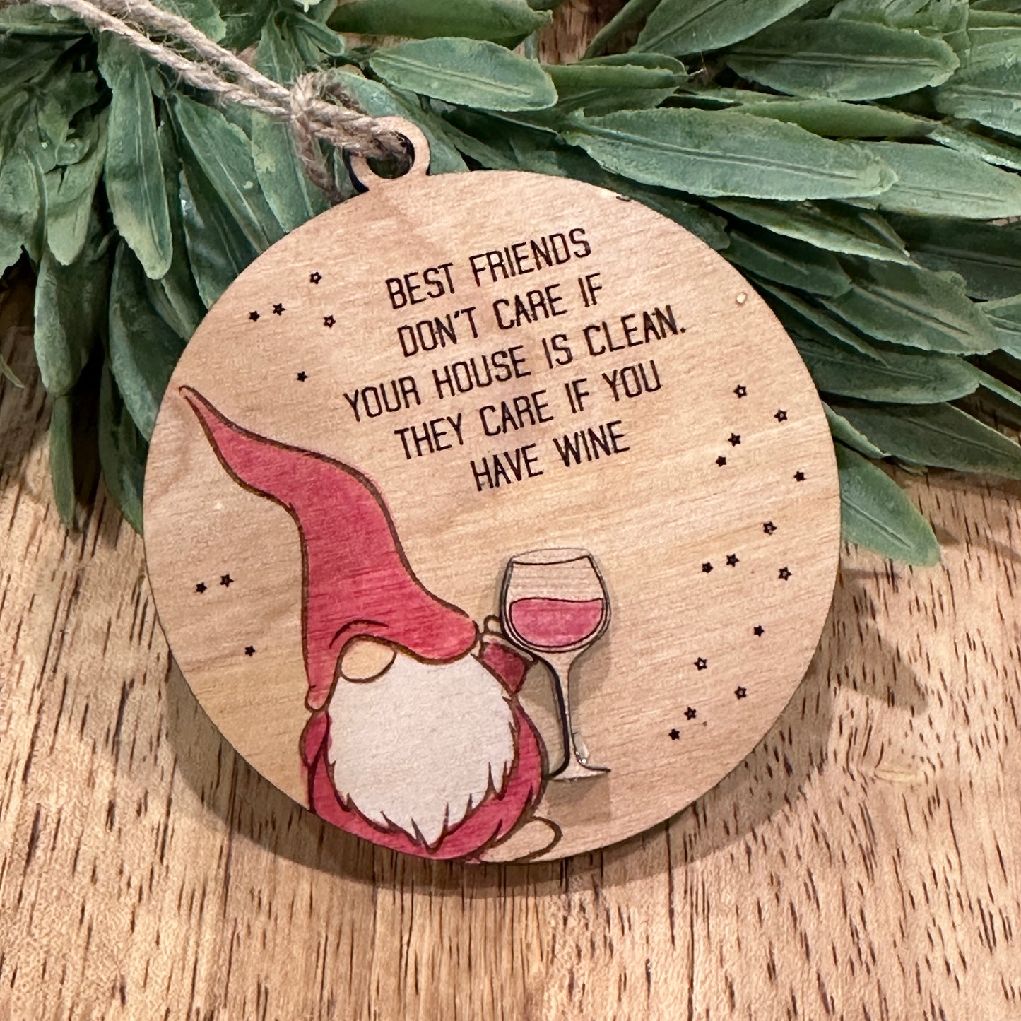 Gnome Best Friend Ornament