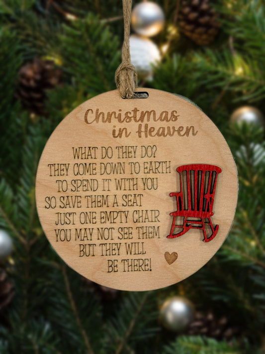 Christmas in Heaven Chair Ornament