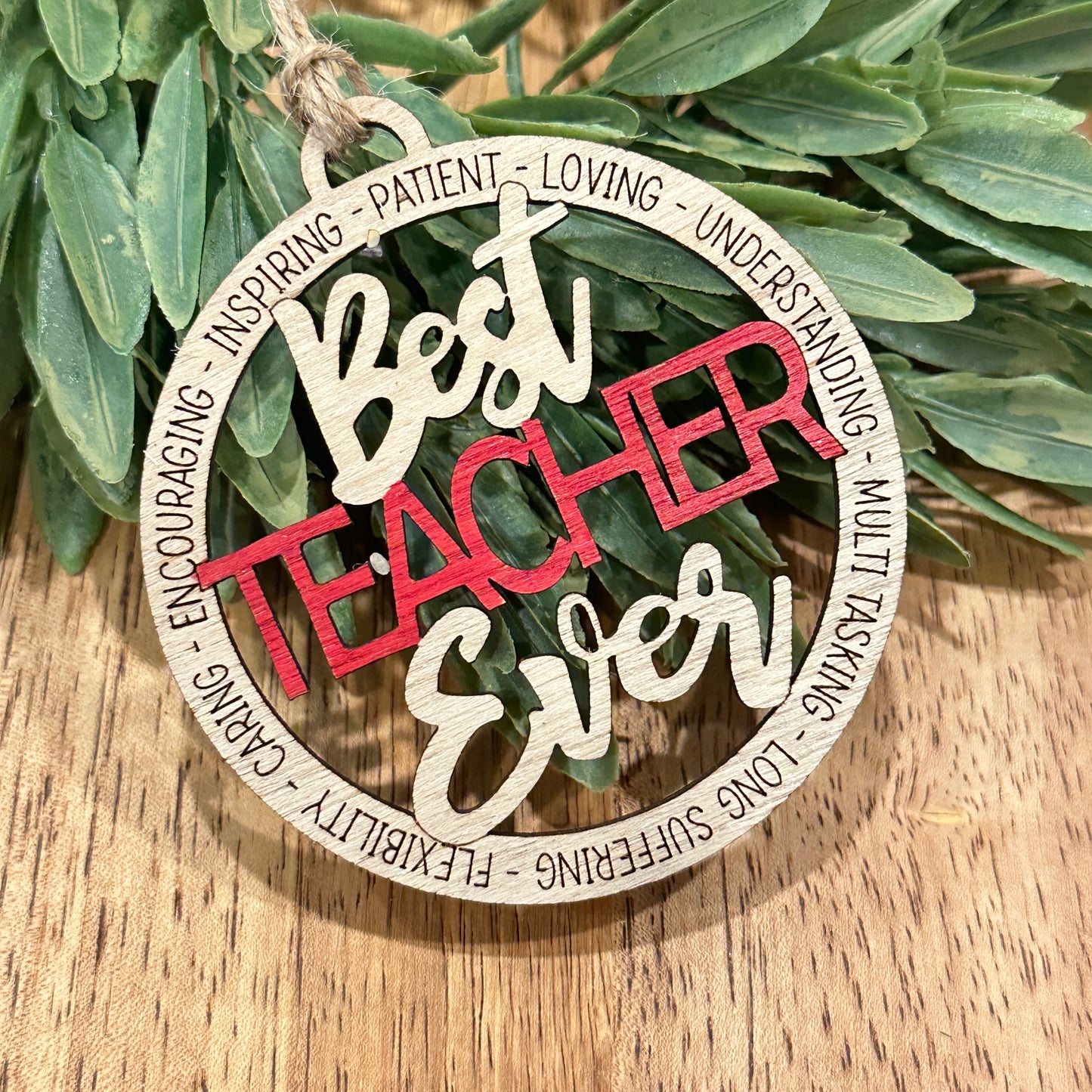 Best Teacher Ornament