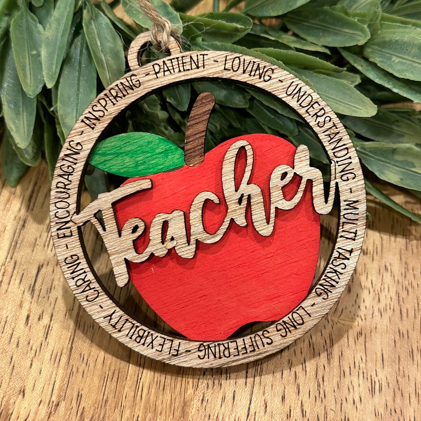 Teachers Apple Ornament