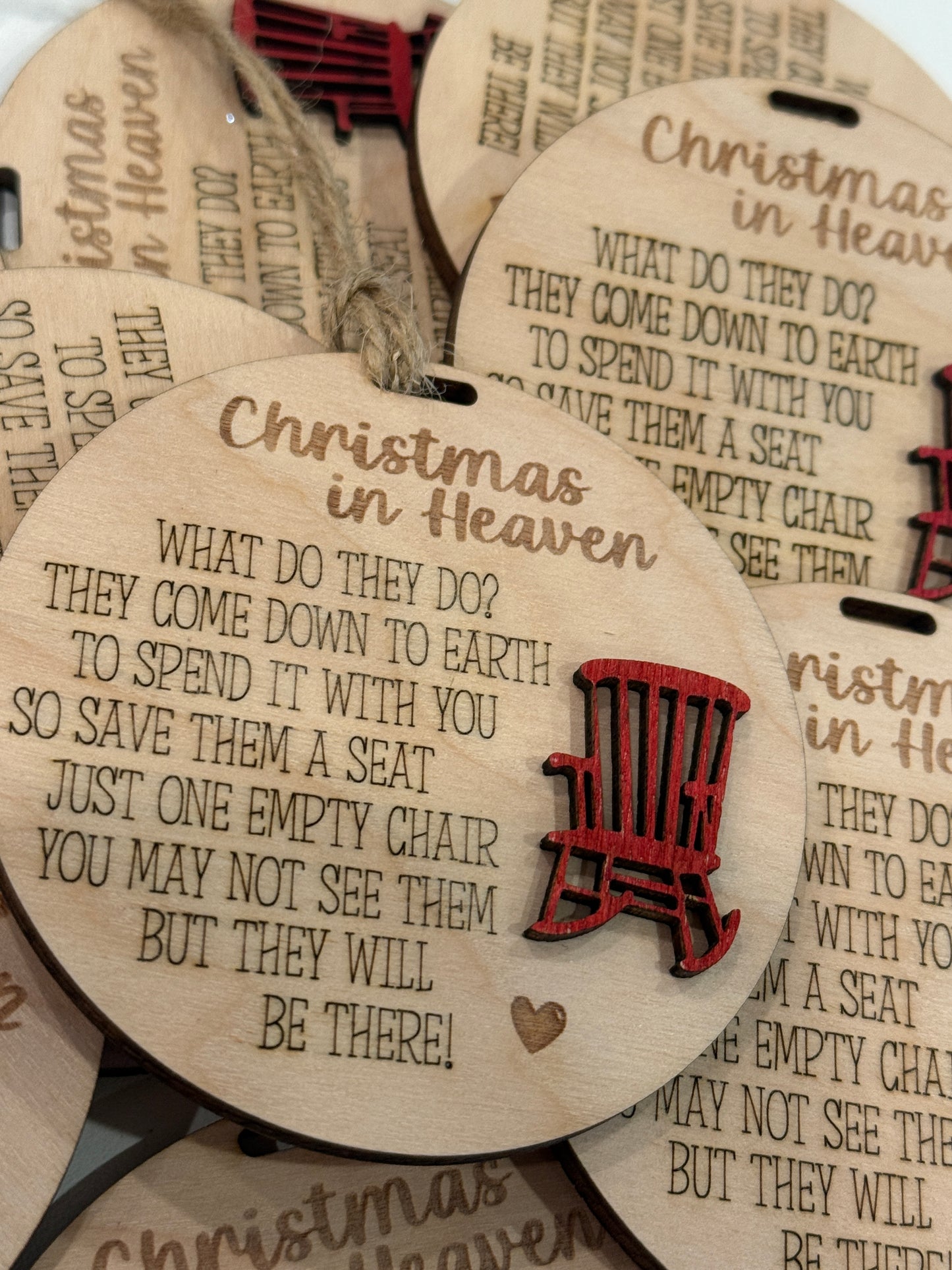 Christmas in Heaven Chair Ornament