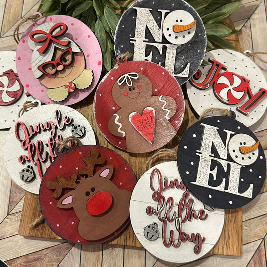 Handpainted Christmas Ornaments