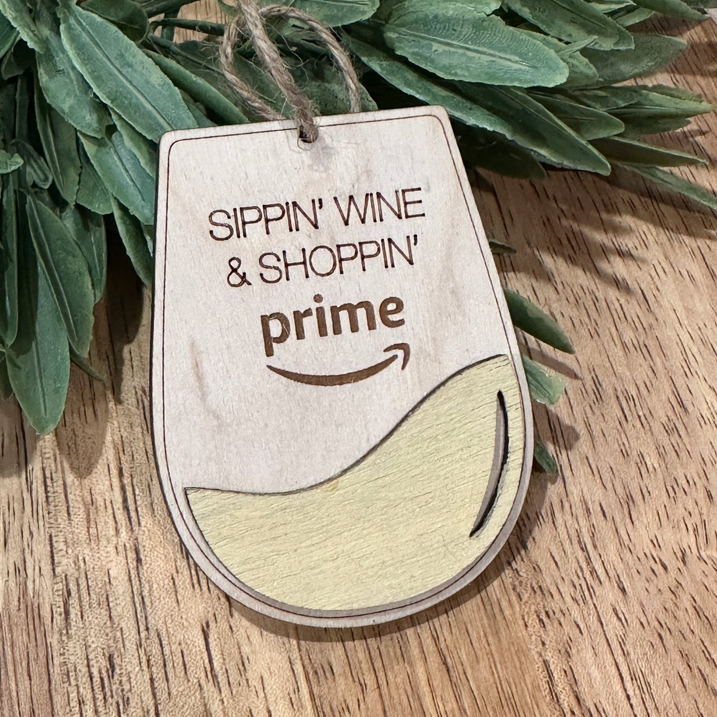 Sippin’ Wine & Shopping Prime Ornament