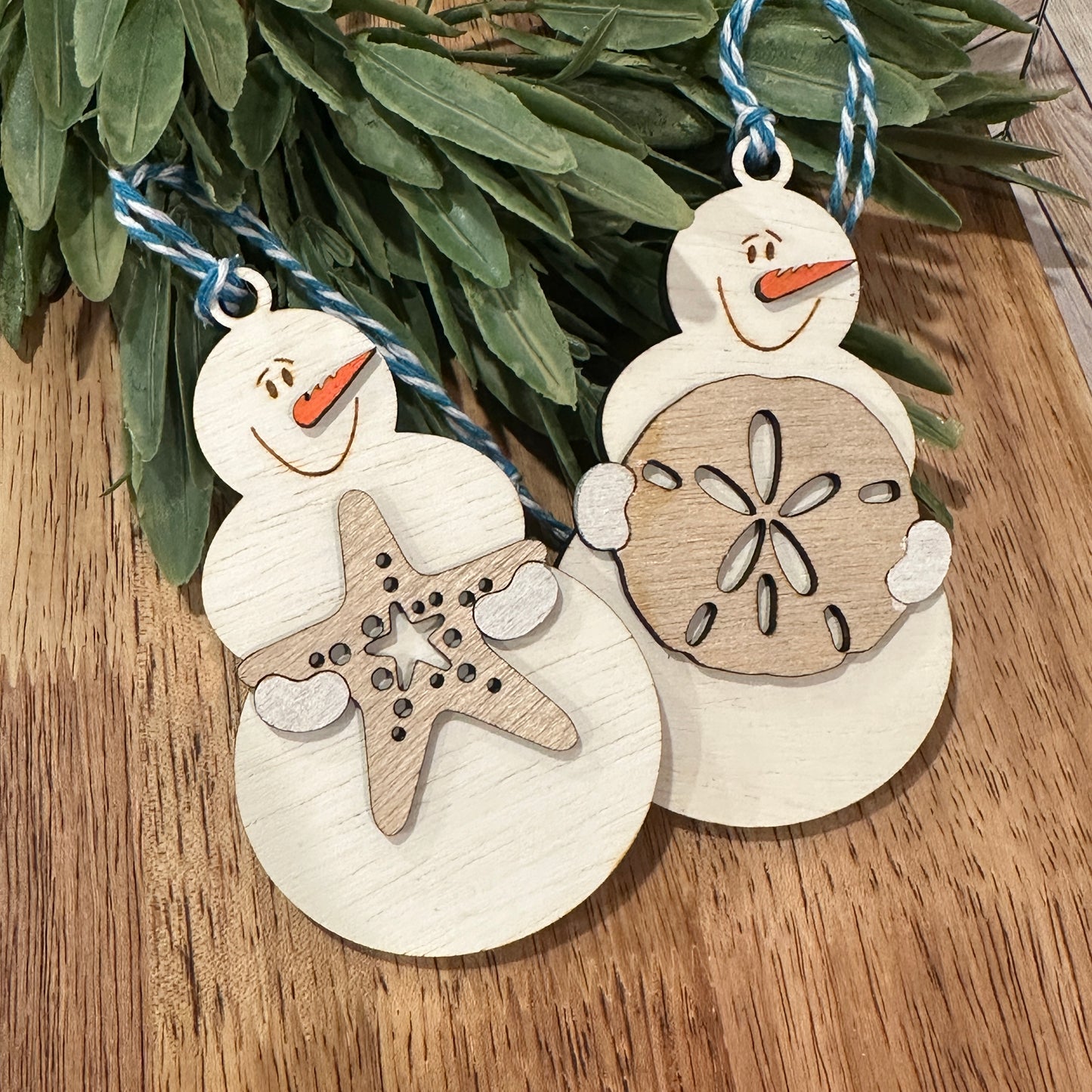 Snowmen by the Shore Ornament