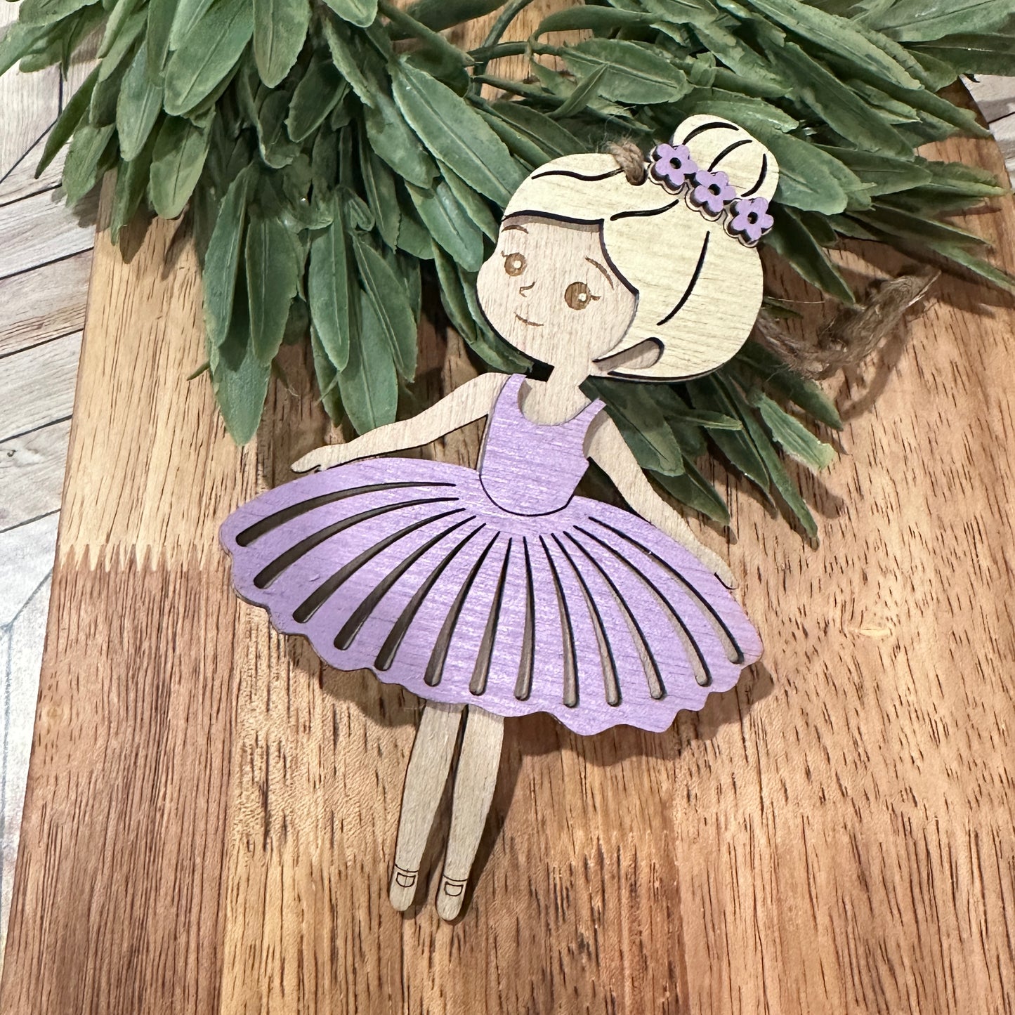 Purple Ballerina Ornament