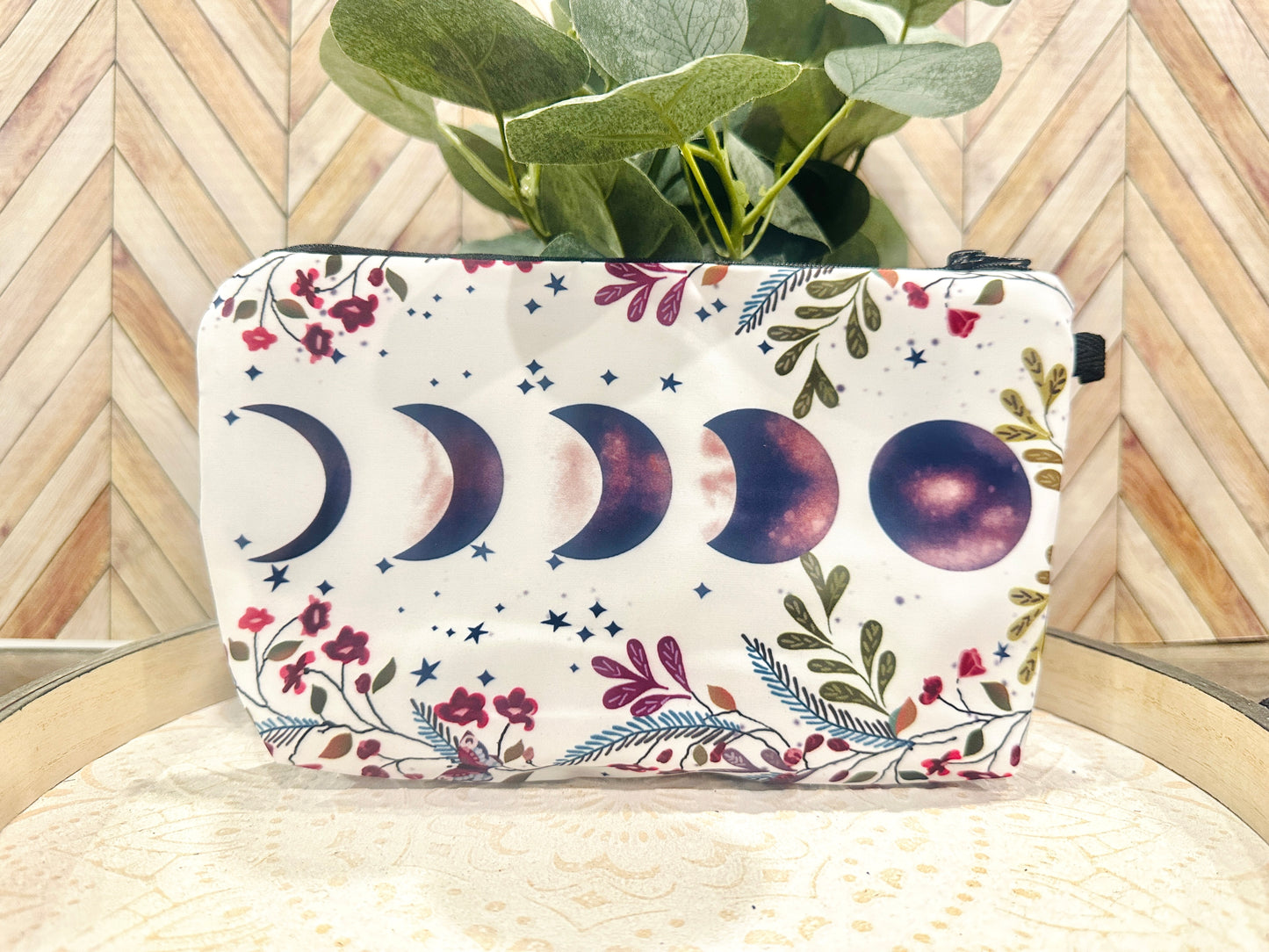 White Moon Phase Pouch