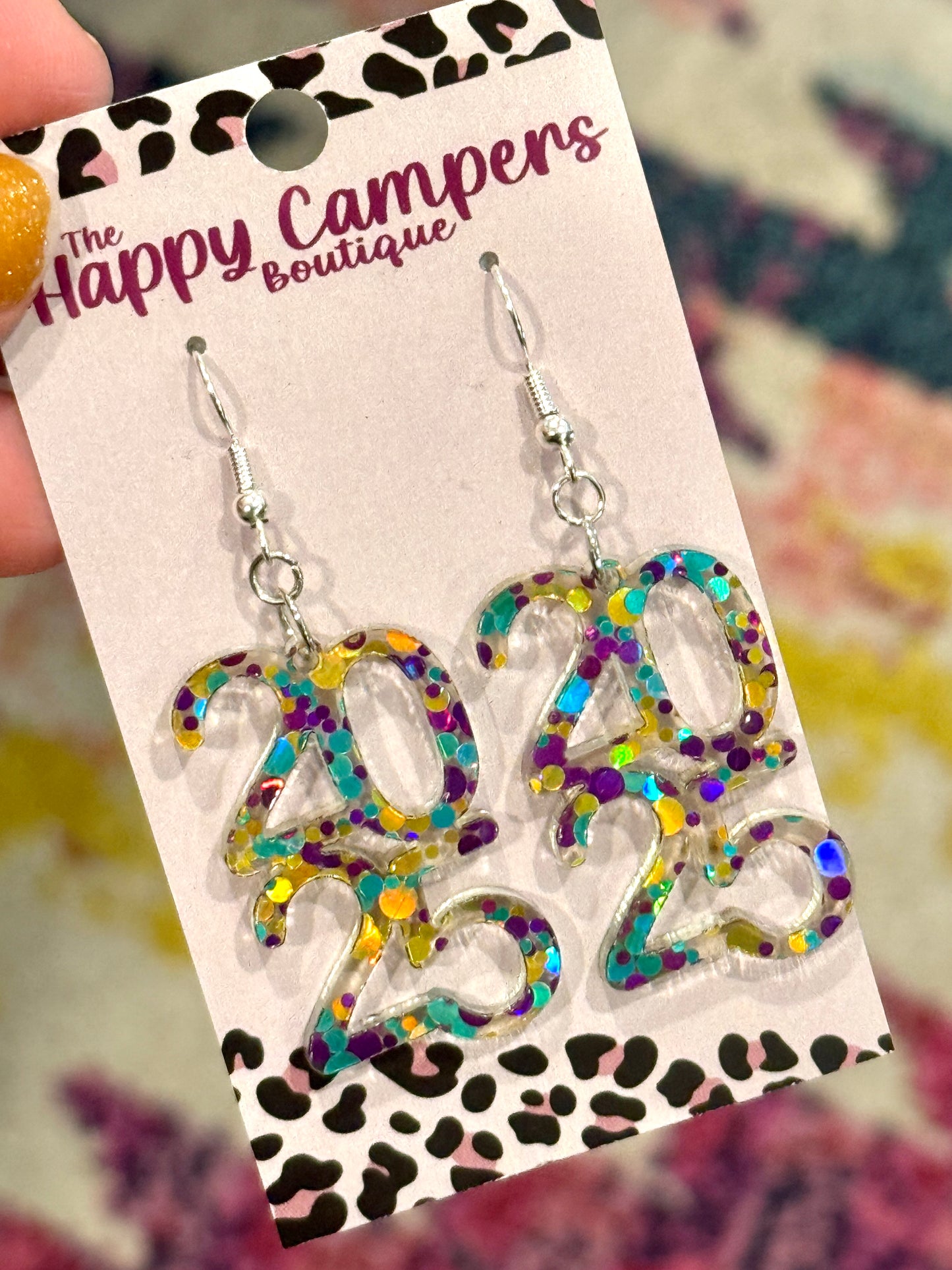 New Years Dangle Earrings