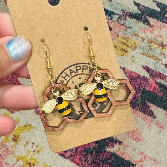 Bee Happy Dangle earrings