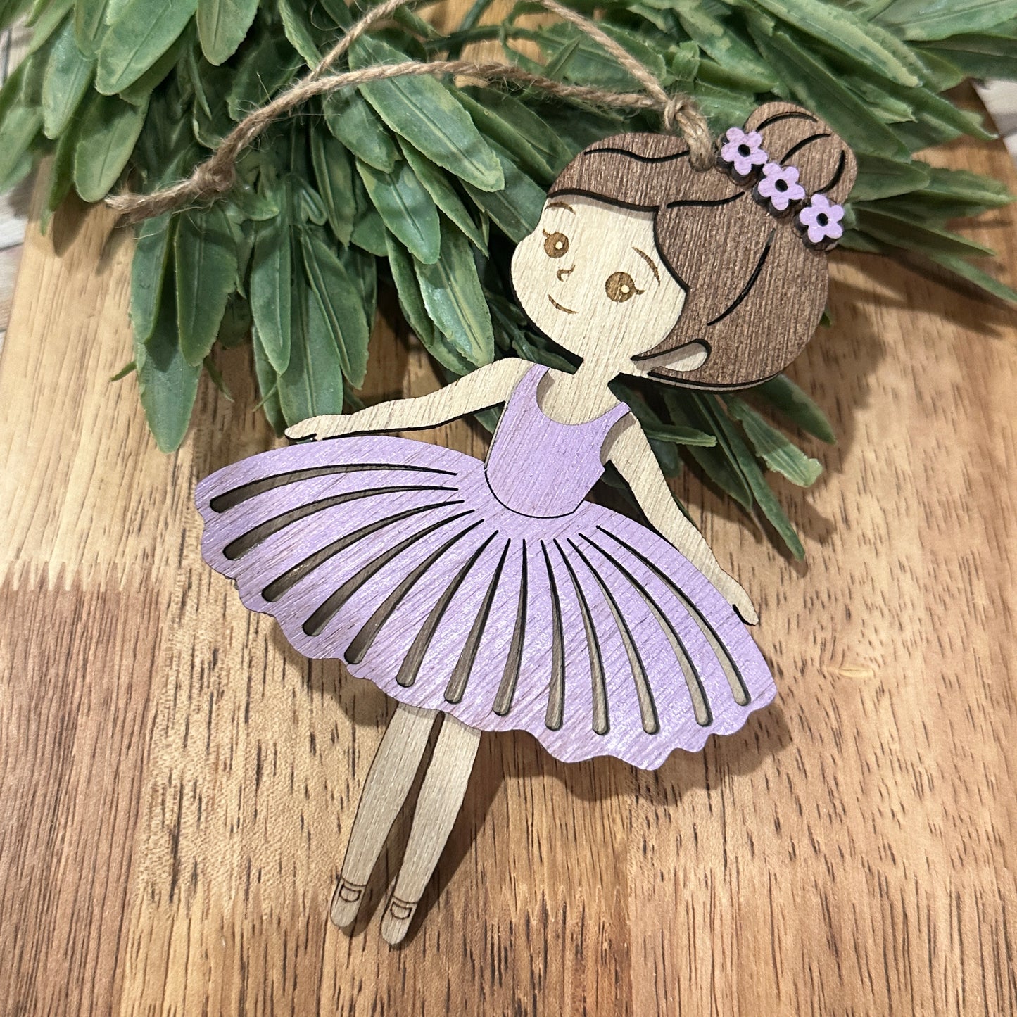 Purple Ballerina Ornament