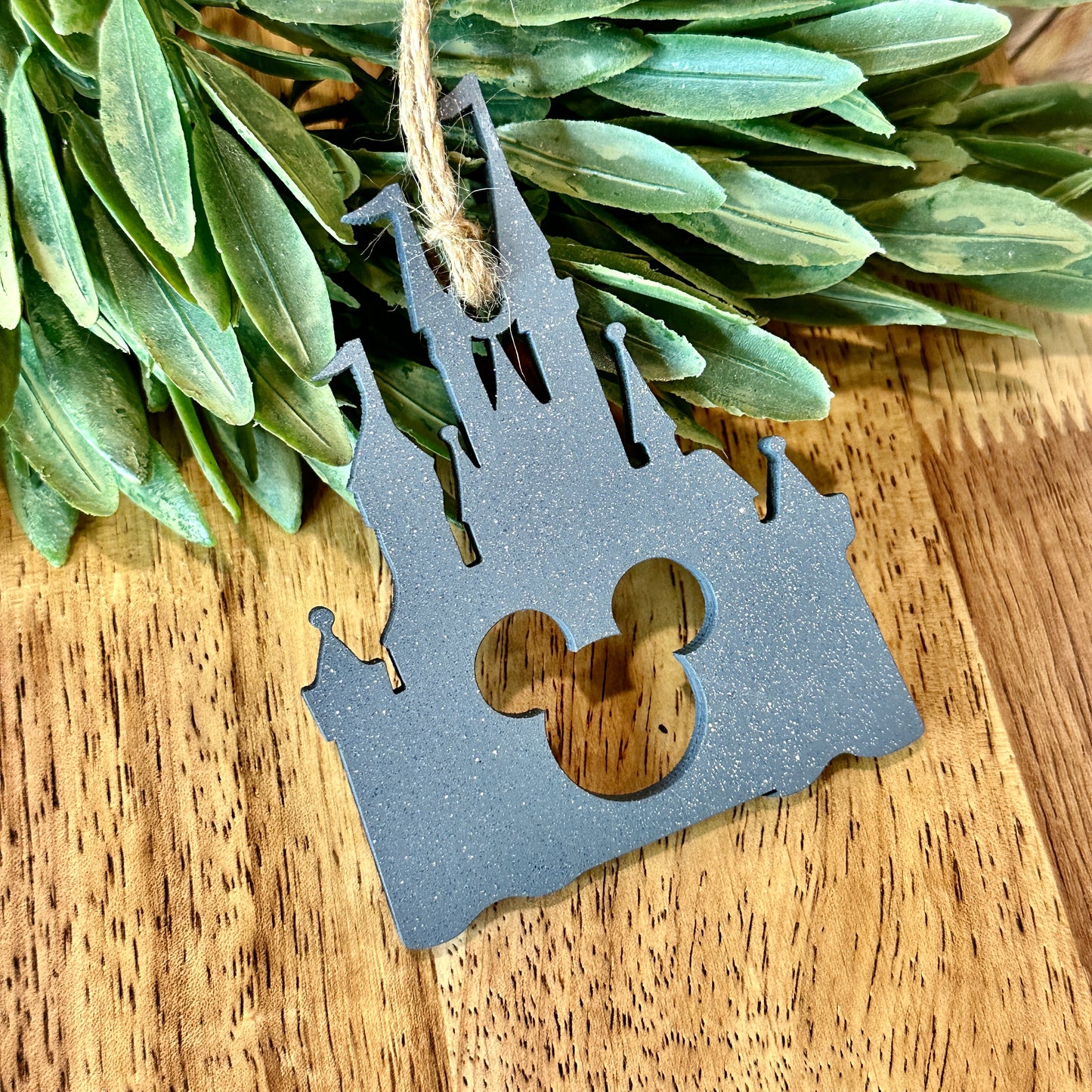 Glitter Castle Cutout Ornament