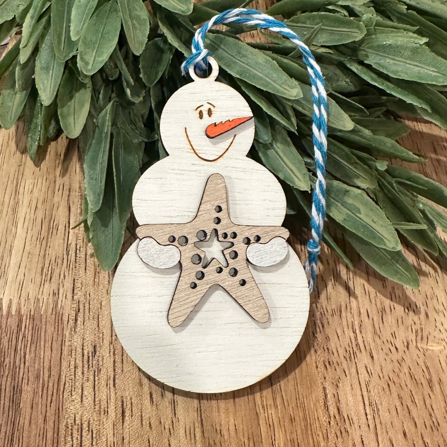 Snowmen by the Shore Ornament