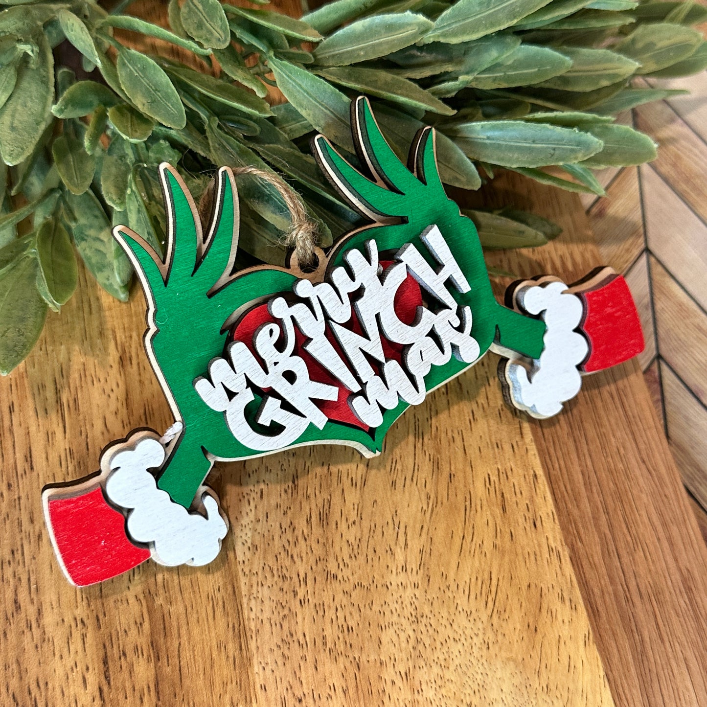 Merry Grinchmas Hands Ornament