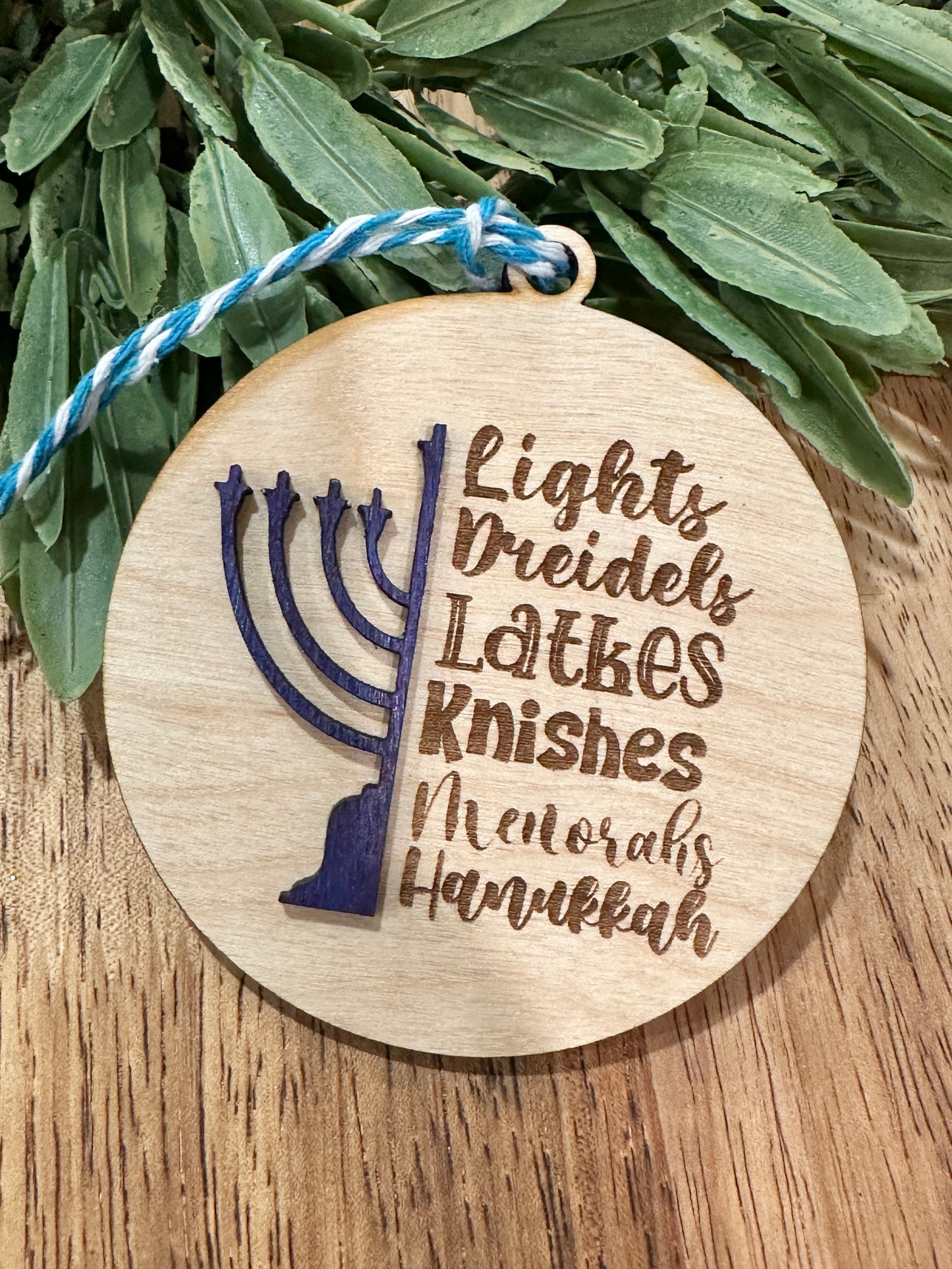 Menorah Hanukkah Ornament