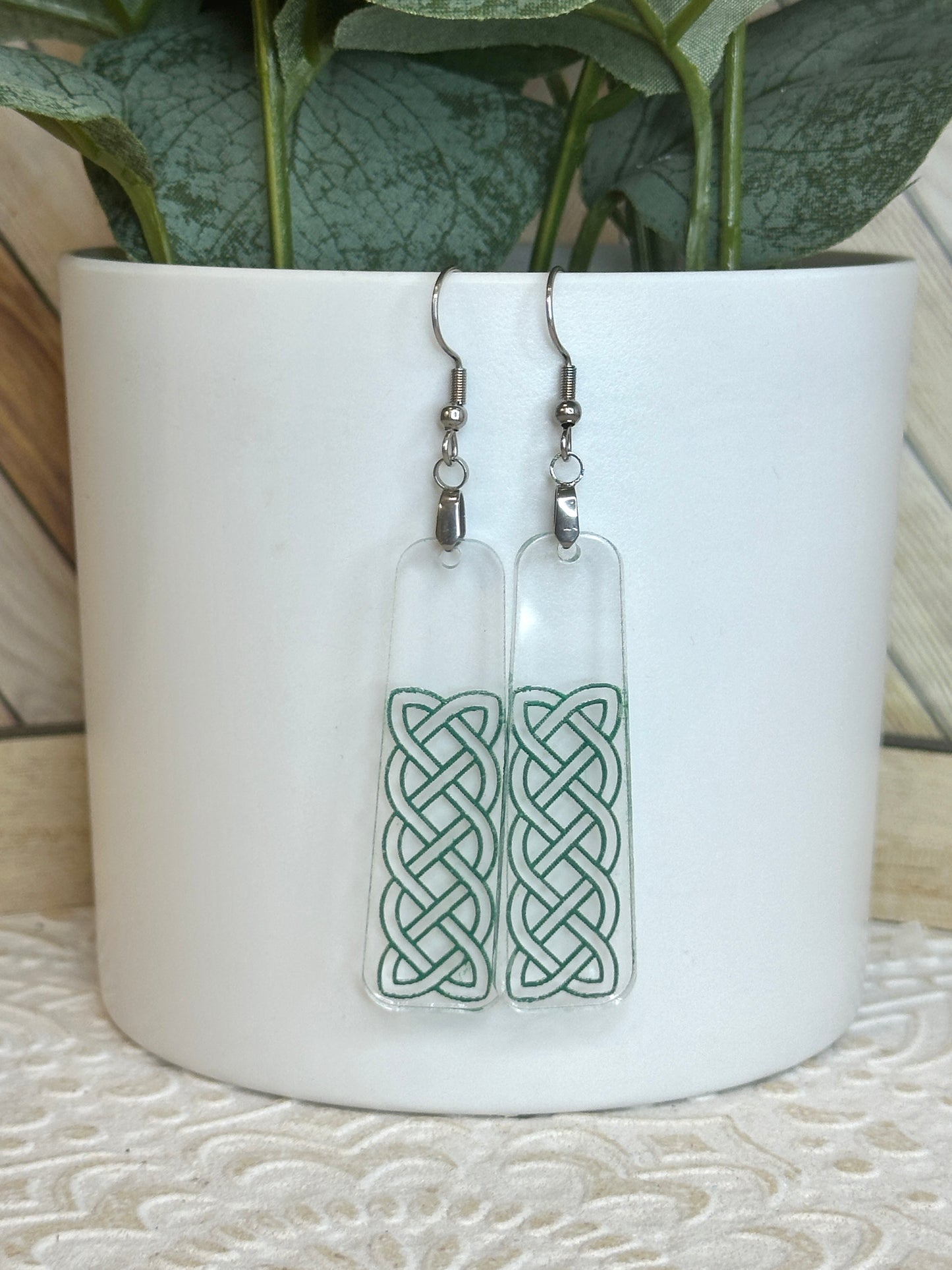 Celtic Knot Dangle Earrings