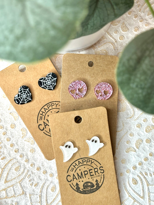 Acrylic Halloween Stud Earrings