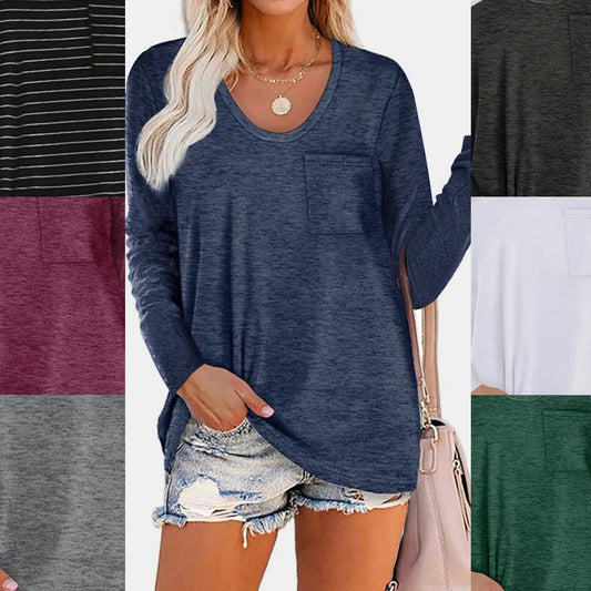 Round Neck Long Sleeve T-Shirt