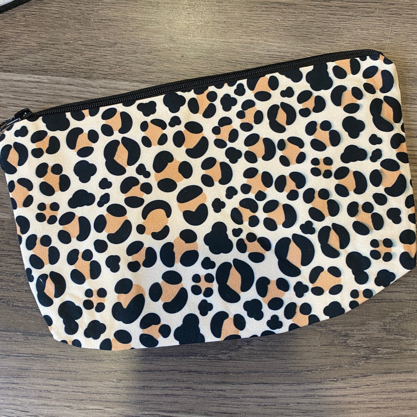 Yellow Leopard Cosmetic Pouch