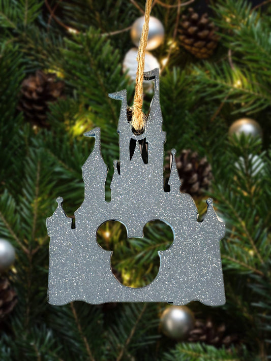 Glitter Castle Cutout Ornament