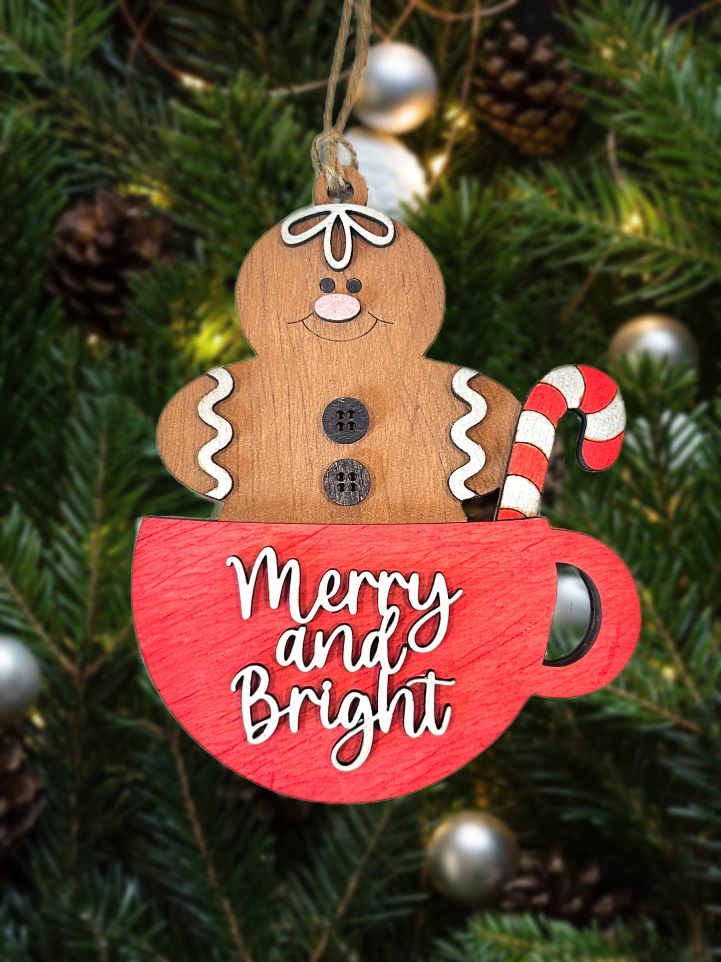 Gingerbread Teacup Ornaments