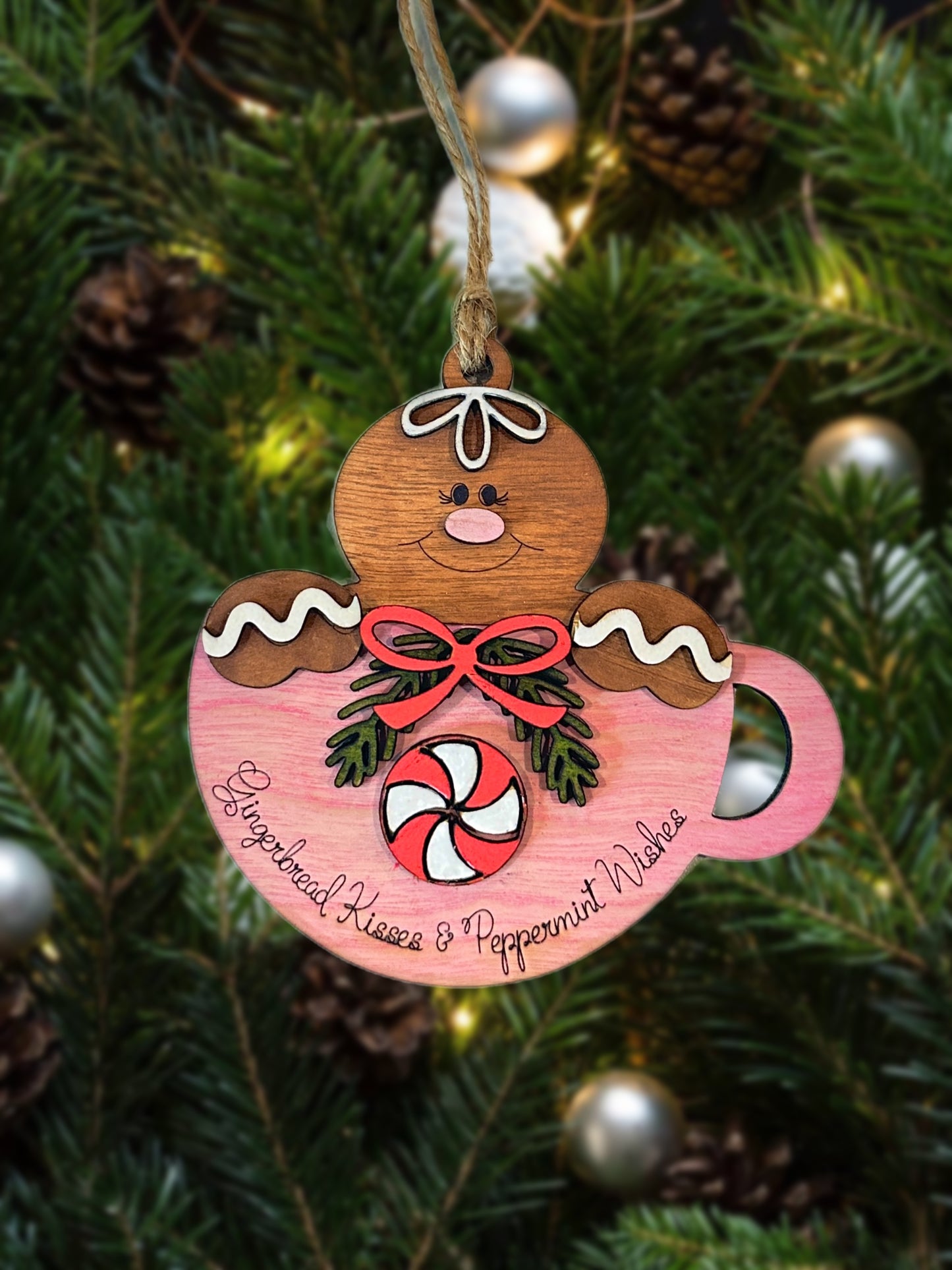 Gingerbread Teacup Ornaments