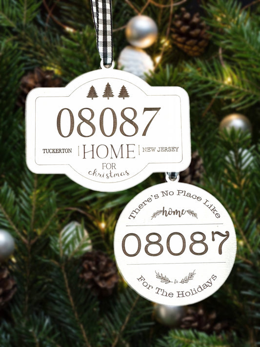 Custom Zip Code Ornament