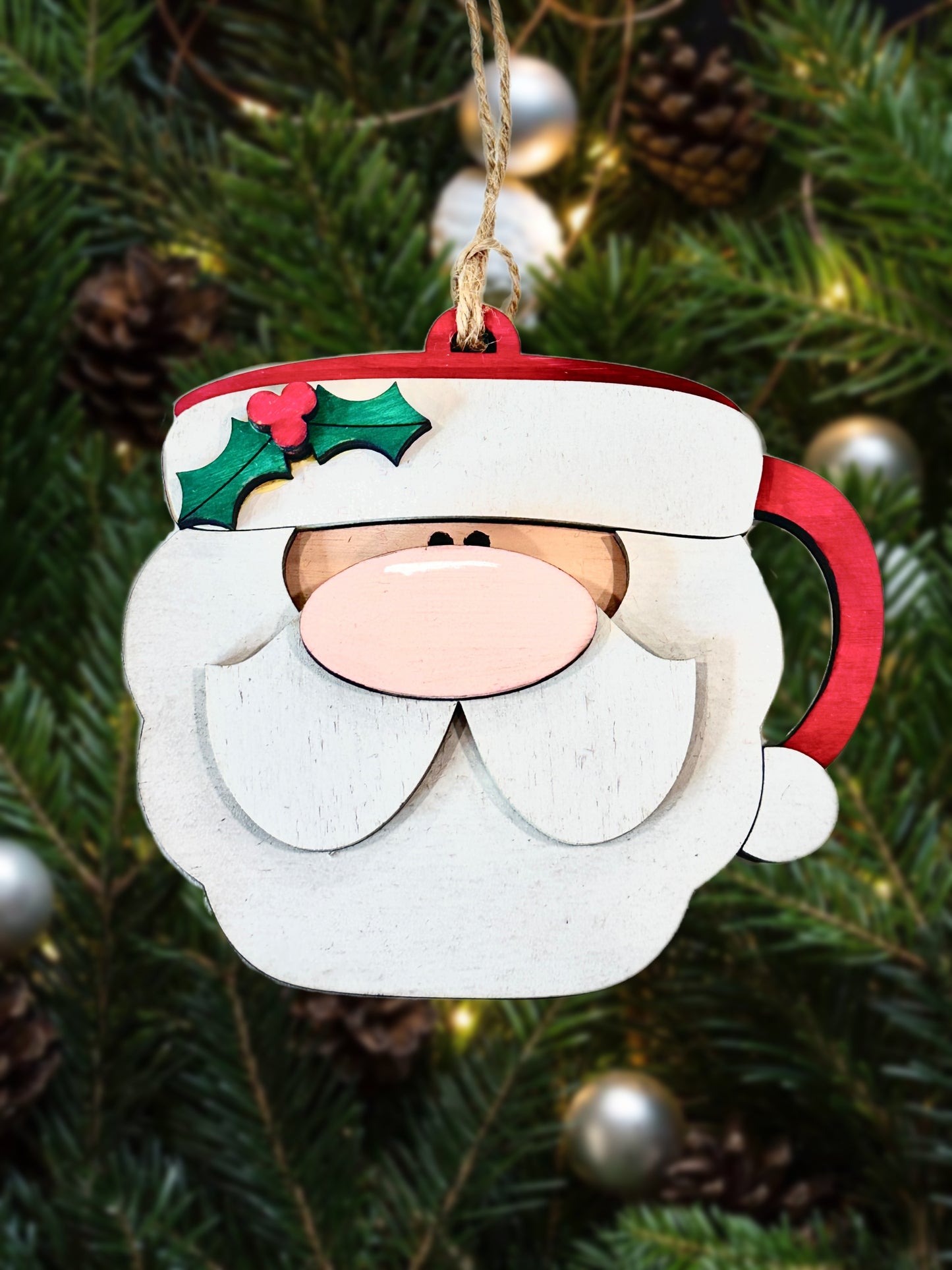 Santa Mug Ornament