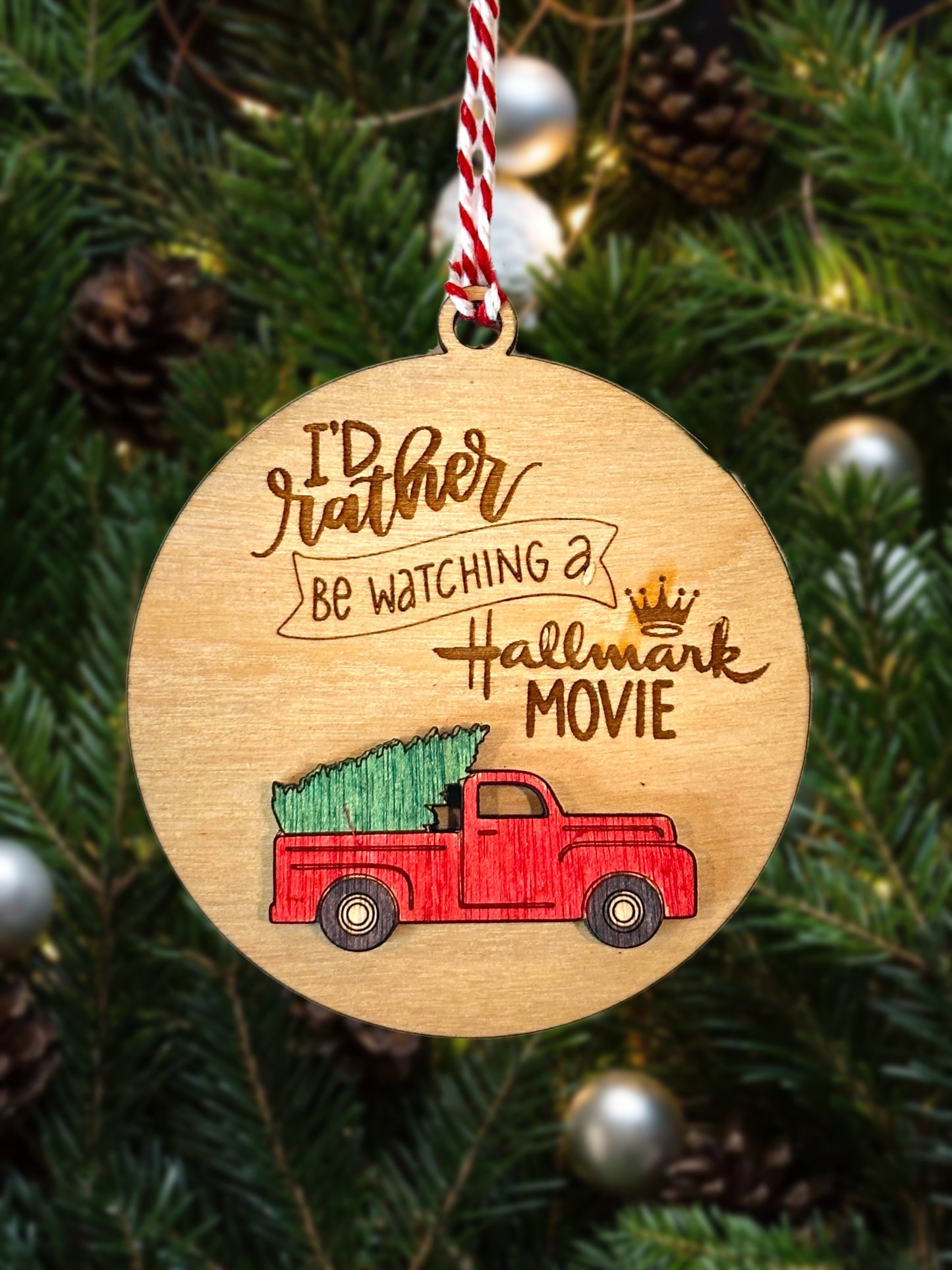 Rather be Watching a Hallmark Movie Truck Ornament