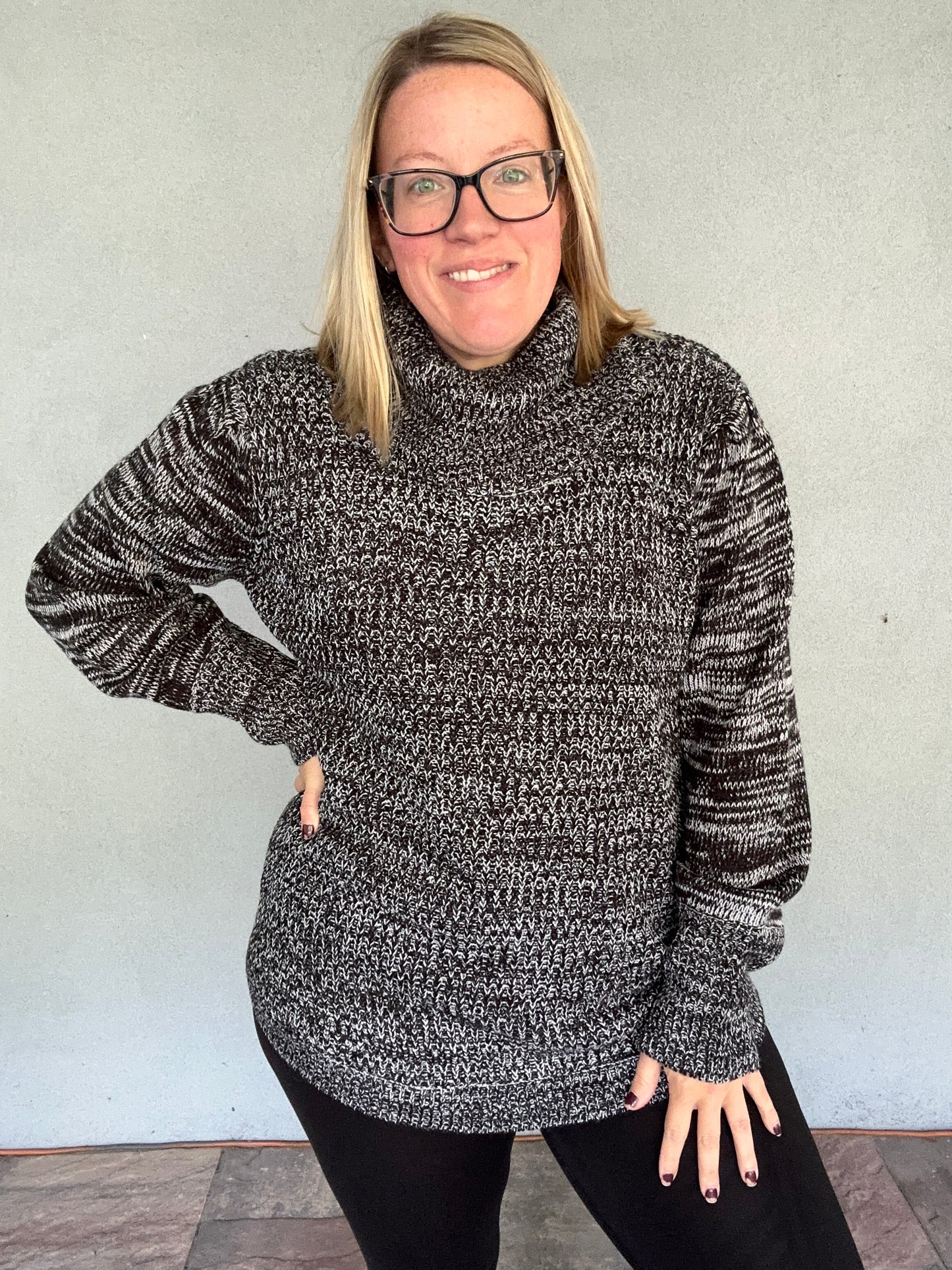 Cowl Neck Sweater - XL