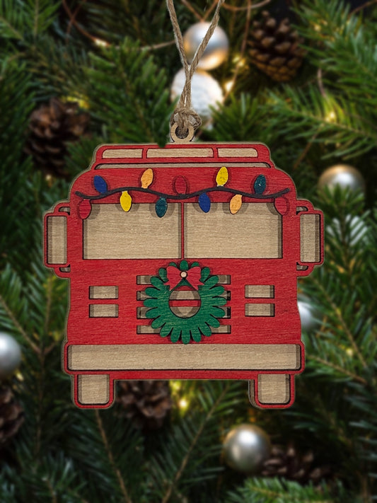 Christmas Fire Truck Ornament