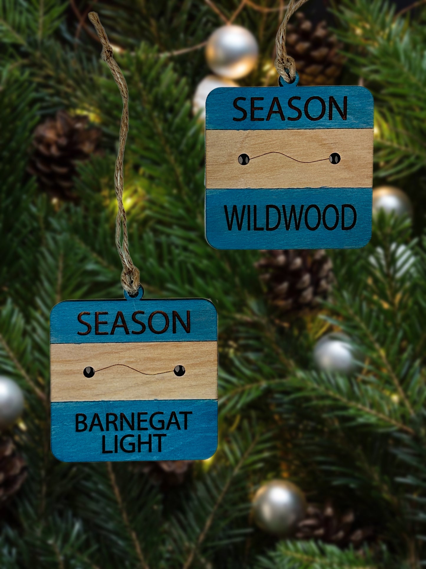 Custom Beach Tag Ornament