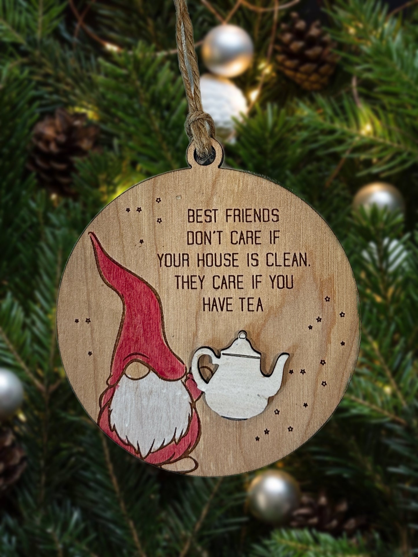 Gnome Best Friend Ornament