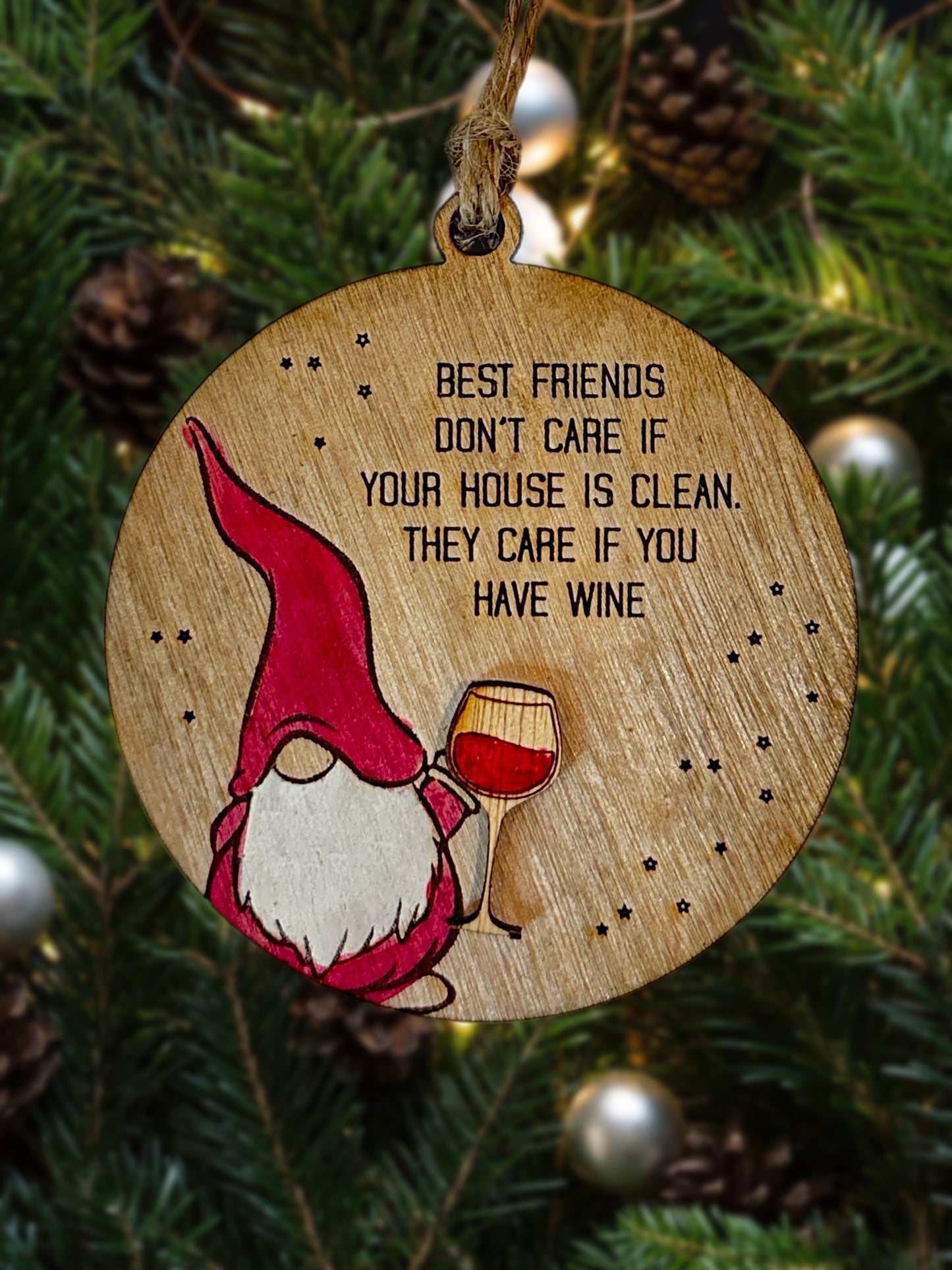 Gnome Best Friend Ornament