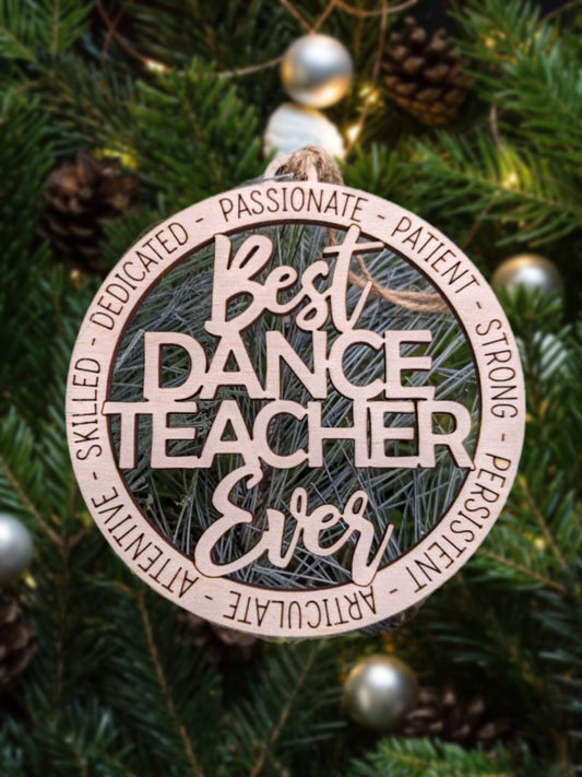 Best Dance Teacher Ornament