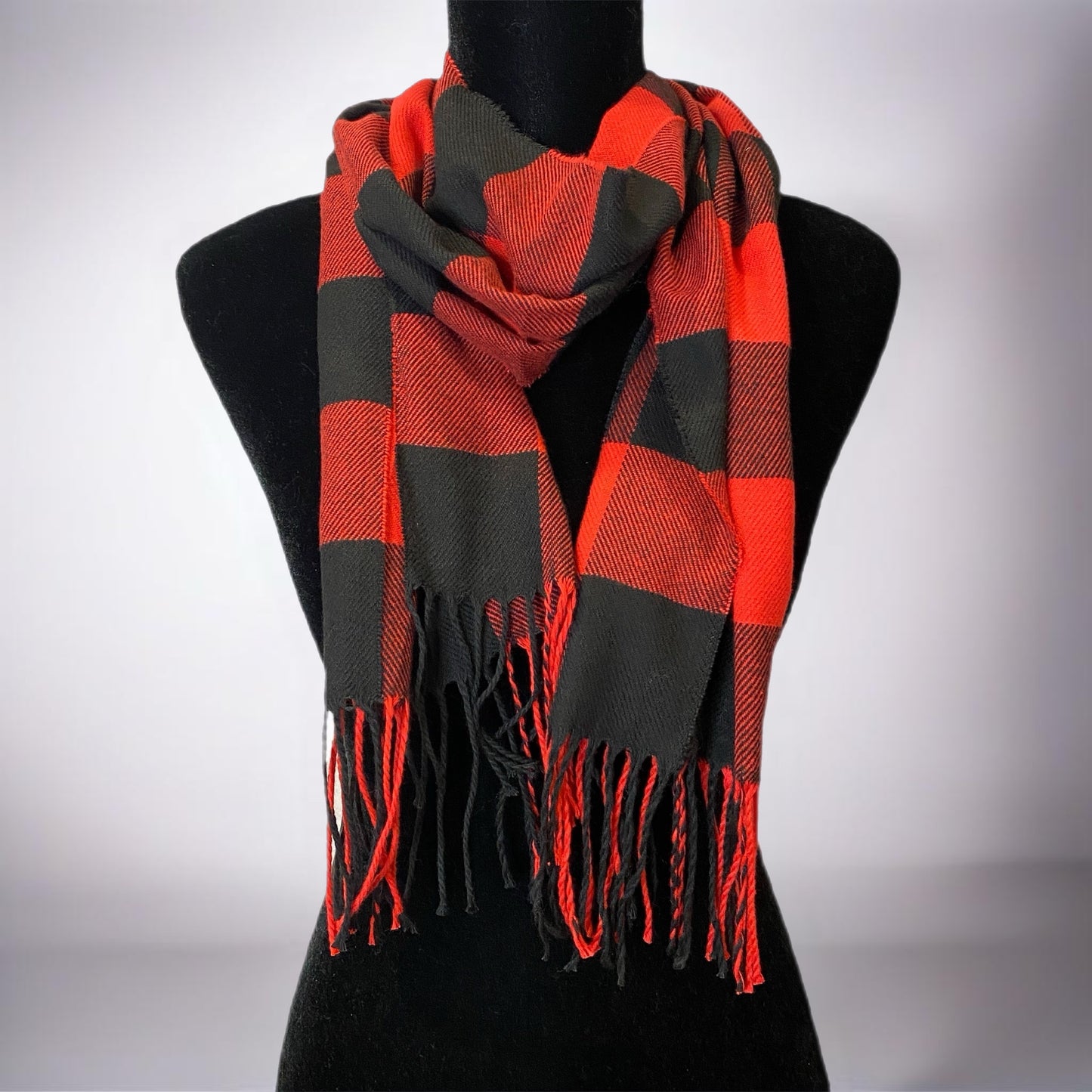 Red Plaid Scarf