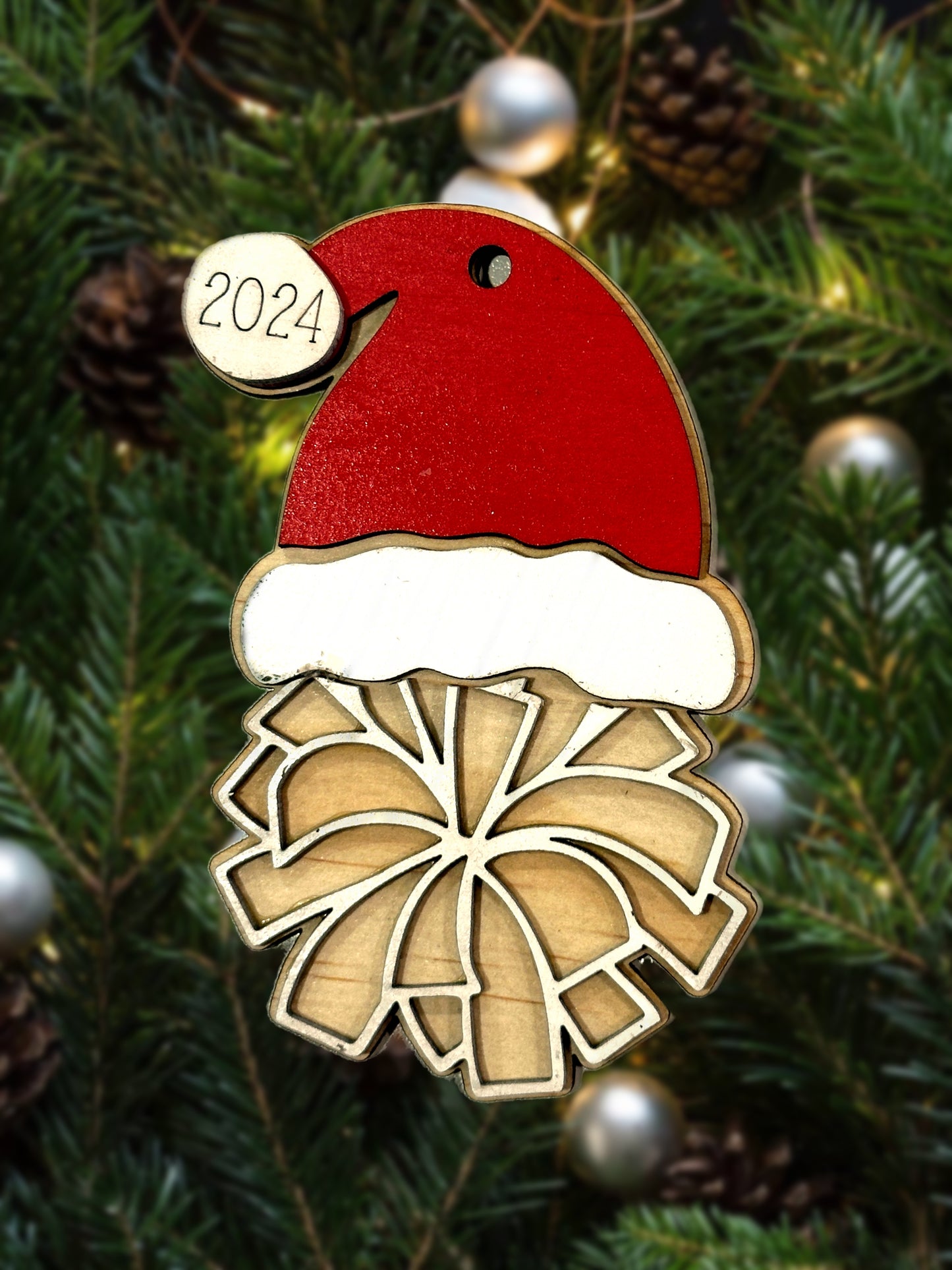 2024 Sports Ornament with Santa Hat - NOT PERSONALIZED / in stock only